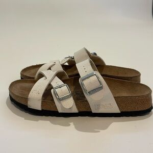 Birkenstock Birki’s White Sandals